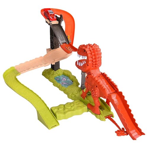 Pista De Carreras Dinosaurio Rex Con Sonido Orbital Car