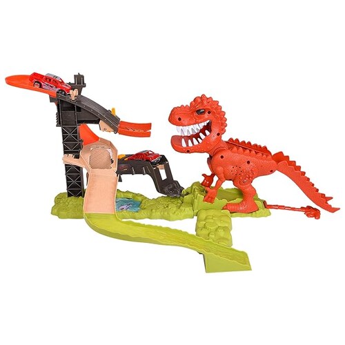 Pista De Carreras Dinosaurio Rex Con Sonido Orbital Car