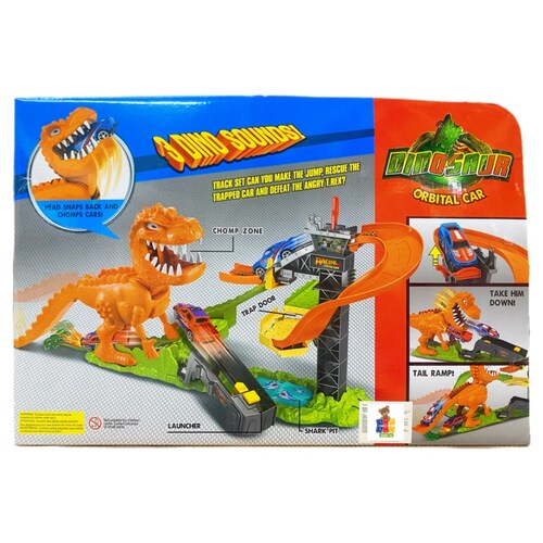 Pista De Carreras Dinosaurio Rex Con Sonido Orbital Car