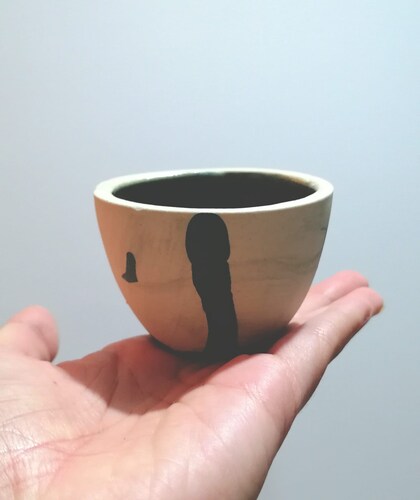Juego de tazas artesanales acabado marmoleado para café espresso