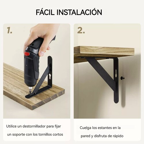 Repisa Esquinera Minimalista Flotante Moderna 3pcs