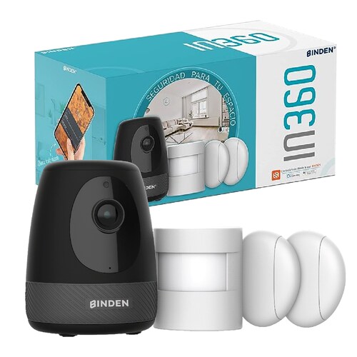 Kit de seguridad BINDEN IN360 Interiores Compatible Alexa 