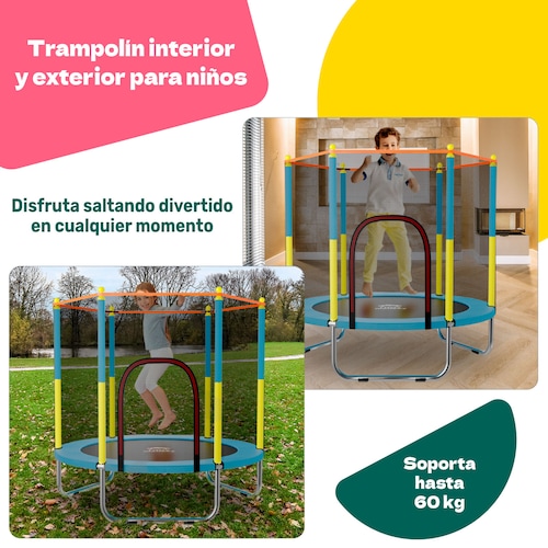 Trampolin Tumbling Niños Brincolin Infantil Red Seguridad Amarillo
