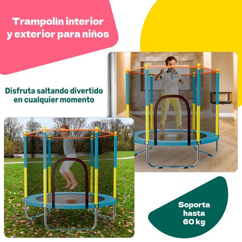 Trampolin Tumbling Niños Brincolin Infantil Red Seguridad Rosa