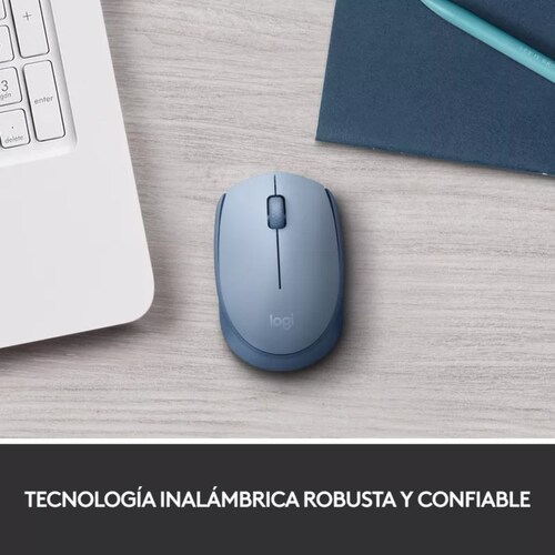 Mouse Logitech M170- 910-006864 Inalámbrico Óptico Color Blue grey.