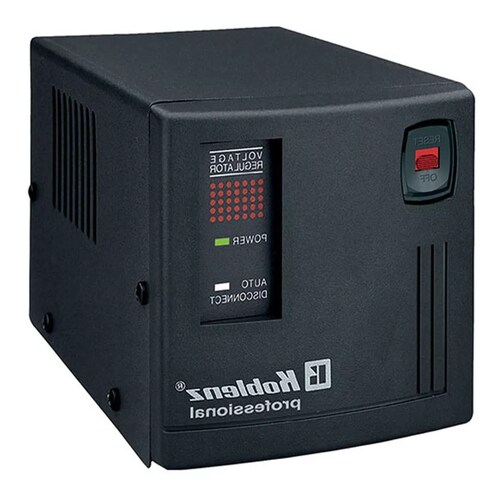 Regulador de voltaje Koblenz Gold ER-2550 2500VA entrada y salida de 120V negro.