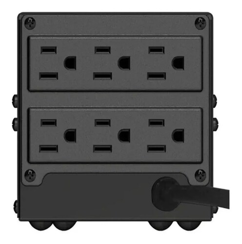 Regulador de voltaje Koblenz Gold ER-2550 2500VA entrada y salida de 120V negro.