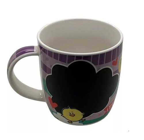 Taza C/pizarrón Con Alcancía De Lata