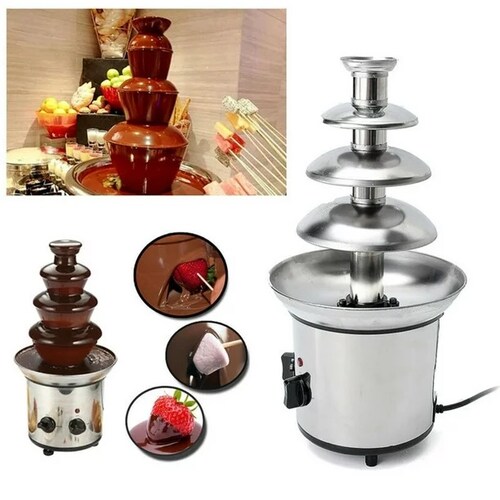Juego de fondue de fusión mejorado, mini olla eléctrica de chocolate,  fuente de fondue de chocolate, máquina calentadora para chocolate con  leche