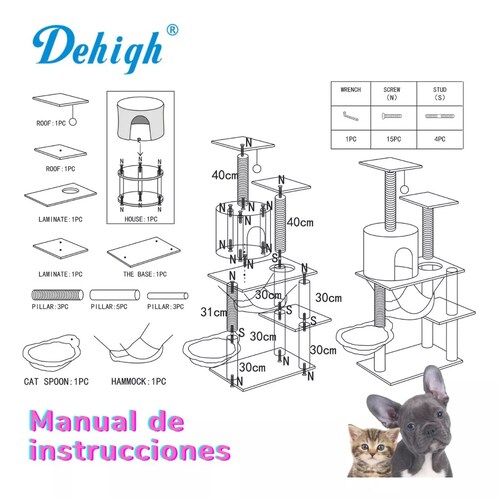 Rascadores Arbol Casas Para Gatos Juguetes De Gatos