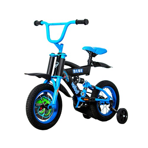 Bicicleta Veloci Blue D/Susp R12 Negro Infantil