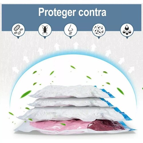 Bolsas Al Vacío De Almacenamiento Bomba Eléctrica 12pcs