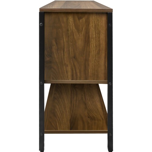 Mueble Tv 60 Pulgadas Mesa 3 Niveles 1.40m Moderno Organizador Cafe