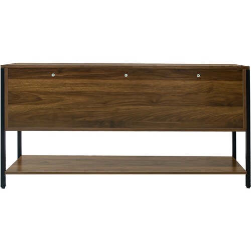 Mueble Tv 60 Pulgadas Mesa 3 Niveles 1.40m Moderno Organizador Cafe