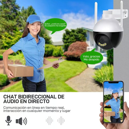 Cámara De Seguridad 2mp Con Visión Nocturna De Color Ip66