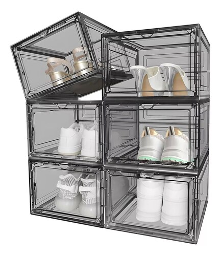 Zapatos Apilables Estantes Plasticos Transparentes 10 Piezas