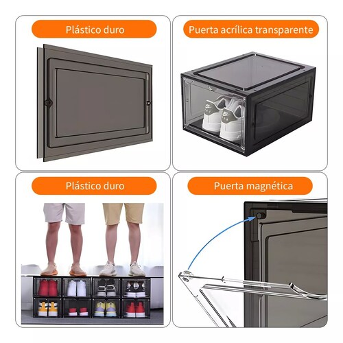 Zapatos Apilables Estantes Plasticos Transparentes 10 Piezas