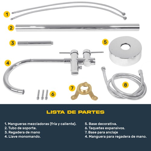Llave Mezcladora De Piso Bañera Tina Baño Grifo Minimalista Plata