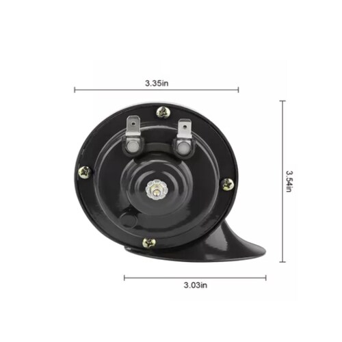 Bocina Claxon negro de aire Caracol coche moto bocina 12V barco altavoz 60dB seguridad camión
