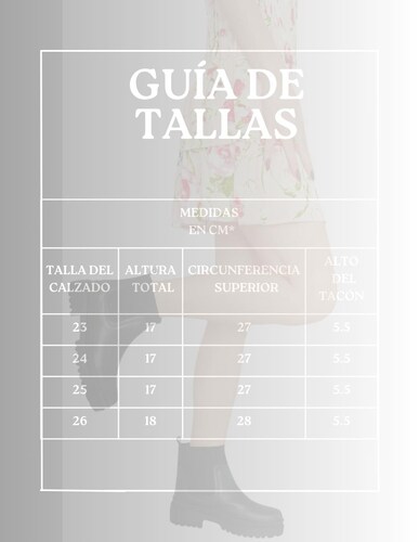 Bota chelsea arriba del tobillo para mujer
