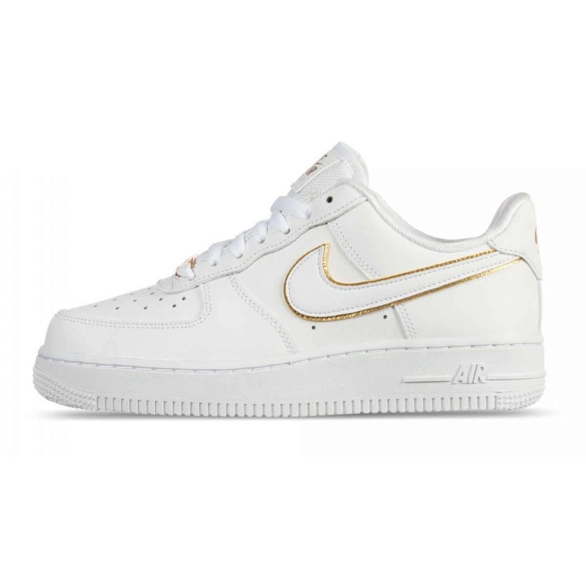 Tenis Nike Air Force 1 25cm Gold Blanco Mujer AO2132 102