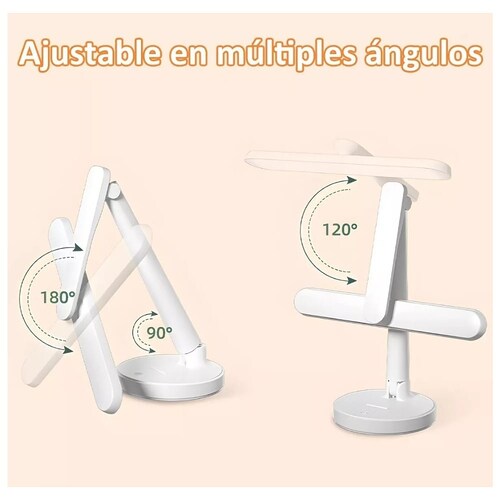 Lámpara Led Escritorio Ajustable Recargable Usb, 3200mah