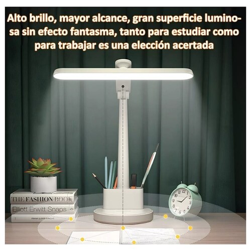 Lámpara Led Escritorio Ajustable Recargable Usb, 3200mah