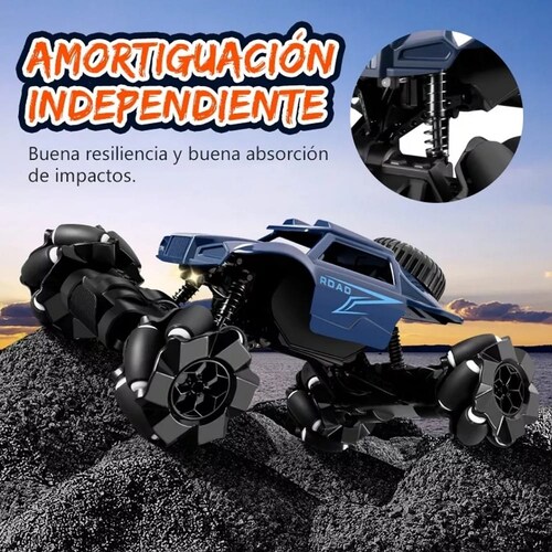 Coches De Control Remoto 4wd 24cm Y Rotación Carros Juguete