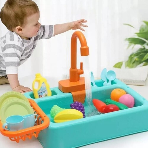 Juego De Fregadero De Juguetes De Cocina Para Niños