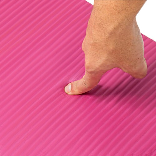 Mini Tapete Yoga Knee Pad Grueso Ejercicios Fitness 15mm Rosa