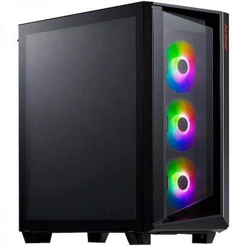 Gabinete Adata XPG CRUISER ARGB 3 Ventiladores Vidrio Templado Negro CRUISERST-BKCWW