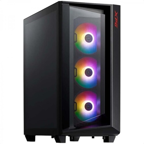 Gabinete Adata XPG CRUISER ARGB 3 Ventiladores Vidrio Templado Negro CRUISERST-BKCWW