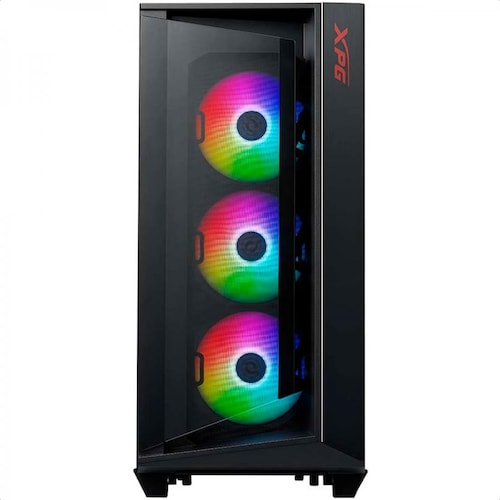 Gabinete Adata XPG CRUISER ARGB 3 Ventiladores Vidrio Templado Negro CRUISERST-BKCWW