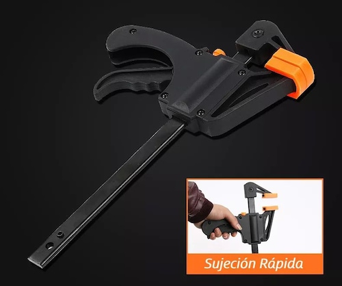 Kit 4 Prensas Sargento 4in Ajuste Rapido Doble Uso Obi.