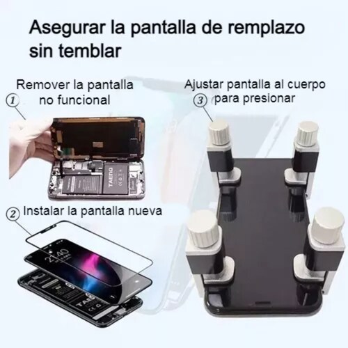 4 Pinzas Metal Pantalla Celular Clip Sujetadora Prensa Touch.