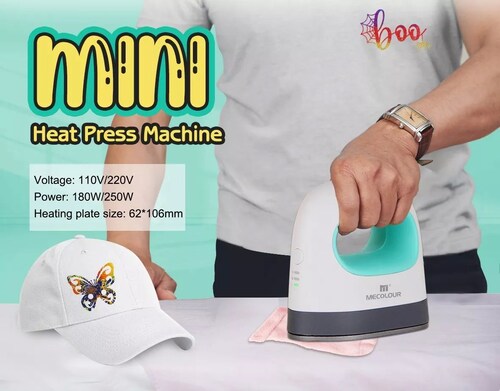 Plancha Transfer Mini Prensa De Calor Vinil Sublimarmecolour.