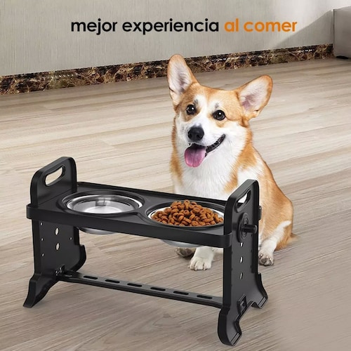 Comedero Elevado Bebedero De Agua Para Perros Gatos Mascota.
