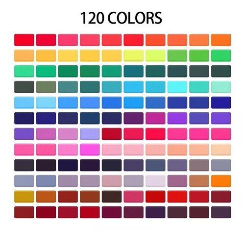 Lápices Para Colorear 120 Brutfuner Barriles Cuadrados.