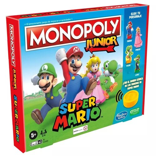 Juego De Mesa Hasbro Monopoly Junior Edición Super Mario.