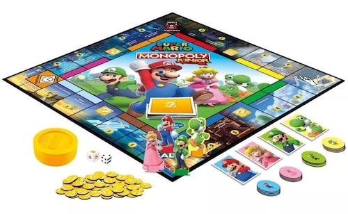 Juego De Mesa Hasbro Monopoly Junior Edición Super Mario.