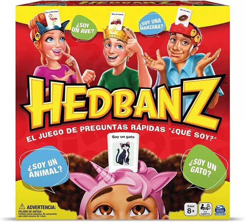 Juego De Mesa Spin Master Hedbanz 2-6 Jugadores.