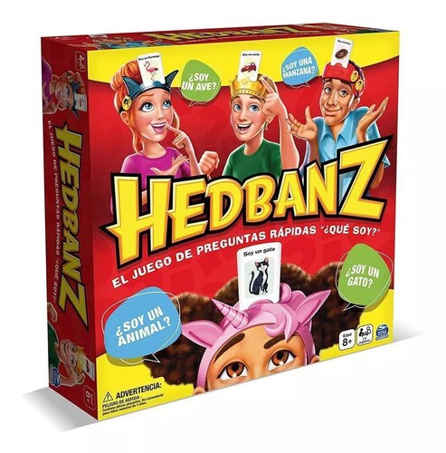 Juego De Mesa Spin Master Hedbanz 2-6 Jugadores.