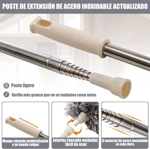 Plumero De Microfibra Retráctil Para Limpieza De Techo.