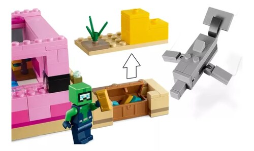 Kit De Construcción Lego Minecraft La Casa-ajolote 21247 3+ Cantidad de piezas 242.