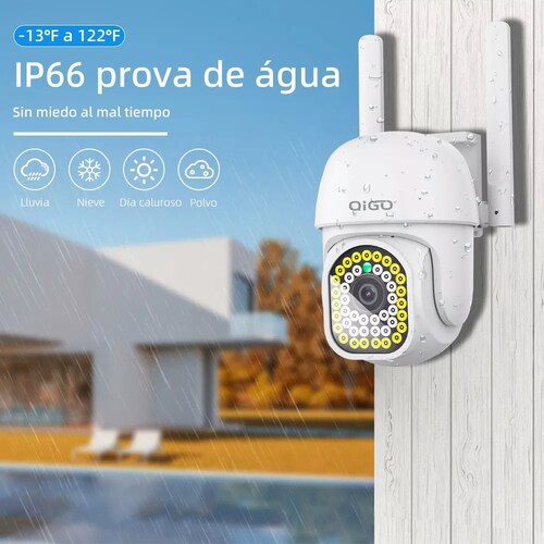 Cámara Seguridad Wifi Exterior Inalámbrica 1080p Vigilancia.
