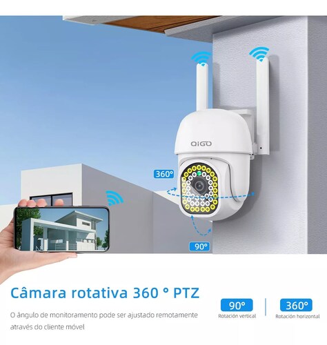 Cámara Seguridad Wifi Exterior Inalámbrica 1080p Vigilancia.