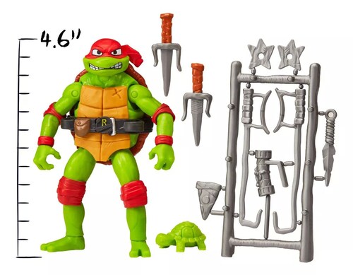 Figura De Acción Bandai Tortuga Ninja Raphael 3.
