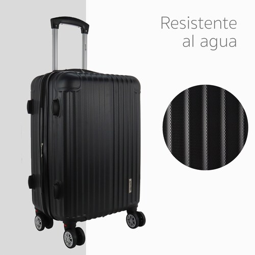 Zibbizo Equipaje De Mano, Maleta Con Ruedas Giratorias De Carcasa Dura