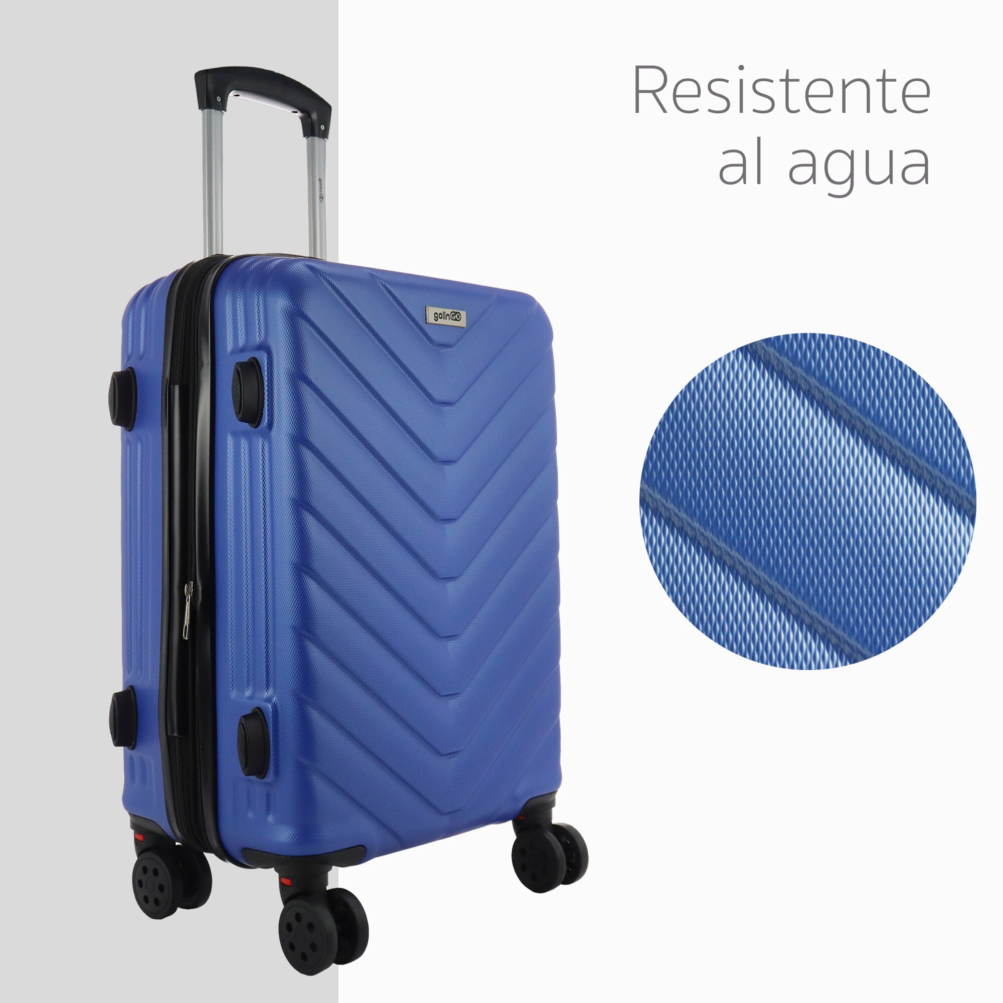 Golingo Maleta de Mano Carry On 20 Resistente Con Ruedas Giratorias 360 y removibles Asa Rigida