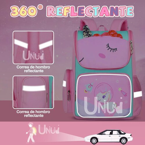 Mochila Infantil Dinosaurio Caballito Para Niños Niñas Escolar Primaria 